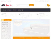 Tablet Screenshot of aeisecurity.com